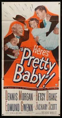 4w801 PRETTY BABY 3sh '50 Dennis Morgan, Betsy Drake, the tot who put honeymooners on the spot!