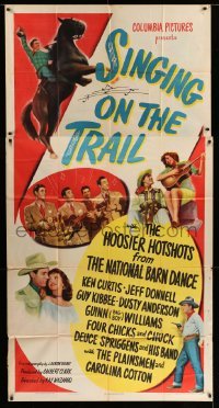 4w857 SINGING ON THE TRAIL 3sh '46 Hoosier Hotshots from The National Barn Dance, Ken Curtis!