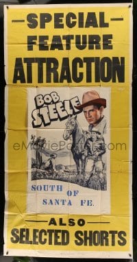 4w877 SPECIAL FEATURE ATTRACTION 3sh '40s cool stock poster for a one-sheet of your choice, rare!