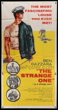 4w892 STRANGE ONE 3sh '57 military cadet Ben Gazzara is the most fascinating louse you ever met!