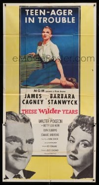 4w911 THESE WILDER YEARS 3sh '56 James Cagney & Barbara Stanwyck have a teenager in trouble!