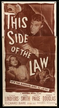 4w914 THIS SIDE OF THE LAW 3sh '50 Viveca Lindfors, Kent Smith, Janis Page, tricked & treacherous!