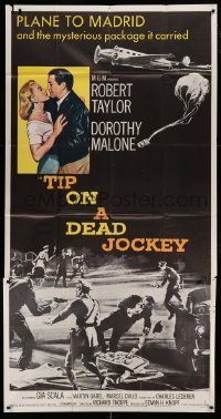 4w926 TIP ON A DEAD JOCKEY 3sh '57 Robert Taylor & Dorothy Malone caught up in a horse race crime!