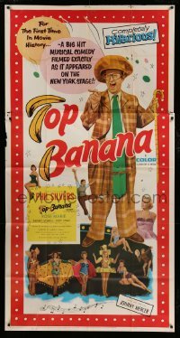 4w933 TOP BANANA 3sh '54 full-length wacky Phil Silvers & super sexy girls in skimpy outfits!