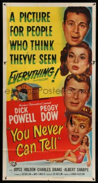 4w993 YOU NEVER CAN TELL 3sh '51 Dick Powell is a reincarnated dog who inherited a fortune!