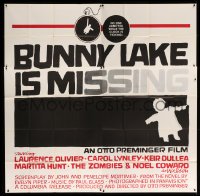 4w004 BUNNY LAKE IS MISSING 6sh '65 directed by Otto Preminger, cool Saul Bass artwork, rare!