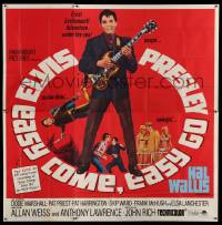 4w079 EASY COME, EASY GO 6sh '67 different image scuba diver Elvis Presley playing guitar, rare!