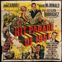 4w090 HIT PARADE OF 1951 6sh '50 Cuban Fireball Estelita Rodriguez, Marie McDonald, John Carroll