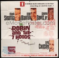 4w010 ROBIN & THE 7 HOODS 6sh '64 Frank Sinatra, Dean Martin, Sammy Davis Jr, Rat Pack in Chicago!