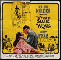 4w109 WORLD OF SUZIE WONG 6sh '60 William Holden was the first man that Nancy Kwan ever loved!