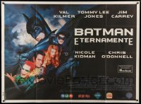4w173 BATMAN FOREVER Argentinean 43x58 '95 Val Kilmer, Nicole Kidman, Tommy Lee Jones, Jim Carrey!