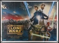 4w183 STAR WARS: THE CLONE WARS adv Argentinean 43x58 '08 Anakin Skywalker, Yoda, & Obi-Wan Kenobi!