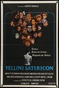 4w202 FELLINI SATYRICON Argentinean '70 Federico's Italian cult classic, cool cast montage!