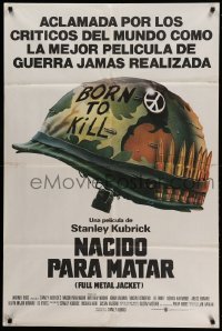 4w203 FULL METAL JACKET Argentinean '87 Stanley Kubrick Vietnam War movie, Castle art!