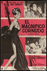 4w216 MAGNIFICENT CUCKOLD Argentinean '65 Il Magnifico cornuto, full-length sexy Claudia Cardinale!