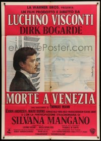 4w260 DEATH IN VENICE Italian 1p '71 Luchino Visconti, art of Bogarde & Mangano by Fabio Rieti!