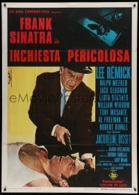 4w265 DETECTIVE Italian 1p '68 Frank Sinatra as gritty New York City cop, different Nistri art!