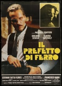 4w285 IL PREFETTO DI FERRO Italian 1p '77 Giuliano Gemma drawing gun, sexy Claudia Cardinale!