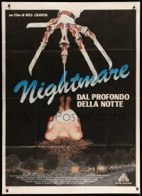 4w301 NIGHTMARE ON ELM STREET Italian 1p '85 Wes Craven, best completely different art by Mansur!