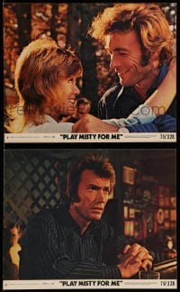 4x289 PLAY MISTY FOR ME 2 8x10 mini LCs '71 classic Clint Eastwood, crazy Jessica Walter!