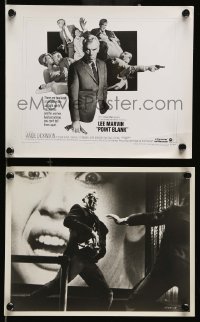 4x973 POINT BLANK 2 8x10 stills '67 cool image of Lee Marvin, plus 1/2 sheet image!