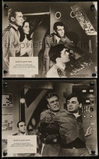 4x964 MUTINY IN OUTER SPACE 2 English 7.5x9.25 stills '64 sci-fi, adventure from moon's center!