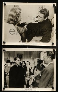 4x871 KISS THEM FOR ME 3 8x10 stills '57 Cary Grant & Suzy Parker, plus Leif Erickson!