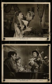 4x877 MAN WITHOUT A STAR 3 8x10 stills R59 cool action scenes of cowboy Kirk Douglas!