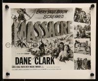 4x960 MASSACRE 2 8x10 stills '56 Dane Clark, Native Americans, a woman's revenge, poster art!