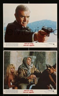 4x139 NEVER SAY NEVER AGAIN 8 8x10 mini LCs '83 great images of Sean Connery as James Bond 007!