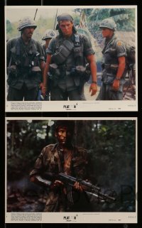 4x144 PLATOON 8 8x10 mini LCs '86 Oliver Stone candid, Tom Berenger, Willem Dafoe, Vietnam War!