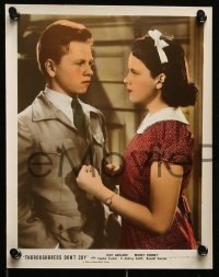 4x015 THOROUGHBREDS DON'T CRY 3 color-glos 8x10 stills '37 Judy Garland, Mickey Rooney, Smith