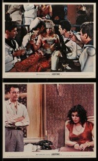 4x116 JUSTINE 8 color English FOH LCs '69 Anouk Aimee, Michael York, Michael Dunn!