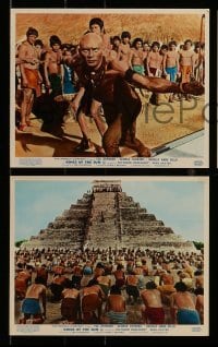 4x248 KINGS OF THE SUN 3 color English FOH LCs '64 Mayan Yul Brynner, huge cast images!