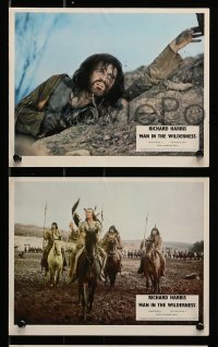 4x184 MAN IN THE WILDERNESS 7 color English FOH LCs '71 they hoped Richard Harris was dead, Huston!