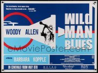 4y205 WILD MAN BLUES advance British quad '98 Woody Allen w/clarinet, jazz music documentary!