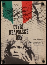 4y509 FOUR DAYS OF NAPLES Czech 11x16 '64 Le Quattro giornate di Napoli, World War II Italy!