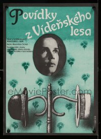 4y550 TALES FROM THE VIENNA WOODS Czech 12x16 '82 Maximilian Schell & Chris Hampton, different!