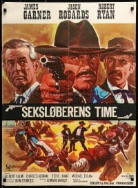 4y227 HOUR OF THE GUN Danish '68 James Garner as Wyatt Earp, John Sturges, was he hero or killer?