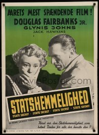 4y256 STATE SECRET Danish '50 Douglas Fairbanks Jr. & Glynis Johns in The Great Man-Hunt!
