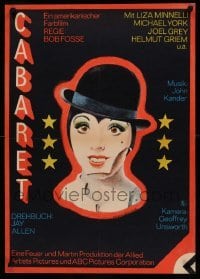 4y073 CABARET East German 23x32 '75 wild different art of Liza Minnelli, directed by Bob Fosse!