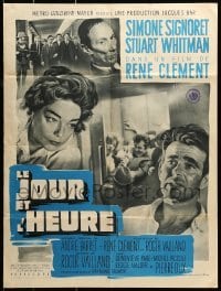 4y336 DAY & THE HOUR French 24x32 '63 Simone Signoret & Stuart Whitman!
