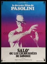 4y364 SALO OR THE 120 DAYS OF SODOM French 23x31 '76 Pasolini's Salo o le 120 Giornate di Sodoma!