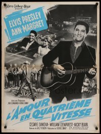 4y373 VIVA LAS VEGAS French 24x32 '65 different images of Elvis Presley & sexy Ann-Margret!