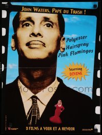 4y381 JOHN WATERS FILM FESTIVAL French 16x22 '97 great huge image of director Waters, Divine!