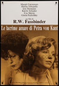 4y427 BITTER TEARS OF PETRA VON KANT Italian 27x40 pbusta '82 Margit Carstensen, Hanna Schygulla!