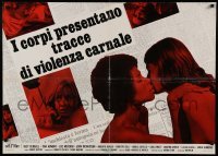 4y447 TORSO Italian 26x36 pbusta '73 Sergio Martino, sexy Suzy Kendall, bizarre psychosexual minds