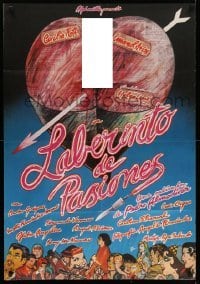 4y291 LABYRINTH OF PASSION Spanish '82 Pedro Almodovar's Laberinto de pasiones, sexy Zulueta art!
