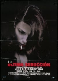 4y292 LAST SEDUCTION Spanish '93 John Dahl directed, sexy Linda Fiorentino, film noir!