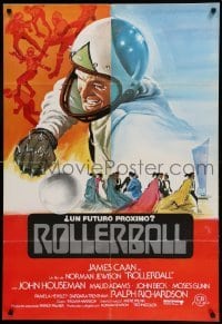 4y315 ROLLERBALL Spanish R80 completely different art of James Caan by Marti, Clave & Pico!